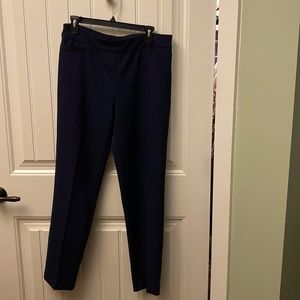 E813- Zac & Rachel navy pants Women’s Sz 8 like new
